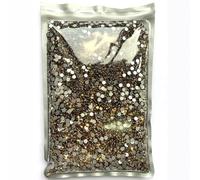 ORGEFY 14400 pièces 100 Paquets Bruts en Vrac Strass à Dos Plat en Cristal Non thermocollant Cristal pailleté SS3-SS20 pour Nail Art-Lt Colo. topaz-SS5-14400 pièces