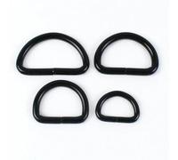 ORGEFY Lot de 10/20 Boucles métalliques 13/17/20/25/32/38/50 mm pour Sangle de Sac, Fermoir en D, ajusteur de connecteur de Sac à Main, Crochet, Accessoires de Bricolage, 20 mm, 10 pièces, Noir