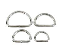 ORGEFY Lot de 10/20 Boucles métalliques 13/17/20/25/32/38/50 mm pour Sangle de Sac, Fermoir en D, ajusteur de connecteur de Sac à Main, Crochet, Accessoires de Bricolage, 38 mm, 10 pièces, Argent