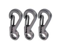 ORGEFY Lot de 10 mousquetons à Ressort pour Porte-clés, Mousqueton, Cordon, paracorde, Accessoires de Camping en Plein air, Bricolage, Gris