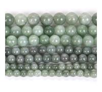 ORGEFY Perles Rondes en Jade de Lave 4/6/8/10 mm, Perles en Vrac pour la Fabrication de Bijoux, Accessoires de Bracelet, Jade Birman, 8 mm, 44 à 46 pièces