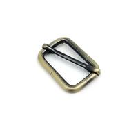 ORGEFY Sac à Dos en Cuir épais et Lourd en métal, bandoulière, Ceinture rectangulaire, tri-Glide, réglage, Boucle à ardillon, Curseur, réparation, intérieur Large, 17 mm, Laiton Antique brossé