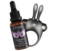 Orgie Bunny Orgasmique - ensemble d'anneaux vibrants (noir)