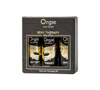 Orgie Huile de massage Sexy Therapy – sensuelle érotique – 3 unités Noir