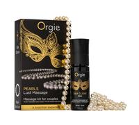 Orgie - Kit de massage pour couple - Gel silicone menthe & collier Pearls Lust - 30 ml