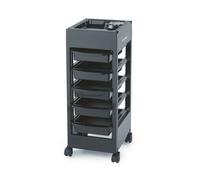 Orginal E-Trolley Salon Barbier Table Noir Coiffure Rangement