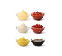 Orgingift Bol Snack Bowl Dip Ensemble de bols de service Mini bol en verre à confiture à dessert Ensemble de bols en verre Bol de service Ensemble de bols à tapas 6cm (6, unité, Mini Bowl)