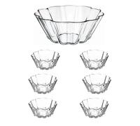 Orgingift Lot de 6 Bols En Verre 140 Ml Bols À Dessert Bols À Collation Bol En Verre Coupes À Dessert Coupelle Coupe Glace Verrine Verrines Petit Tiramisu Apéritif Ramequin Bols 100% Sans Plomb