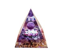 Orgone Pyramide Cristal Orgonite Pyramide Reiki Pyramide Améthyste Pyramide Pyramide Positive Chakra Naturel Méditation Cristaux Décor À La Maison 6cm