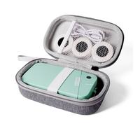 ORGSTA Étui d'étiqueteuse compatible S001, pour étiqueteuse ORGBRO X1 X3 NIIMBOT D11 D110, conteneur de transport rigide pour imprimante, ruban adhésif et câble de charge (gris)