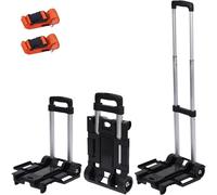 Orgthin Poussette de Voyage pour Siège Auto, Porte-Siège Auto pour Aéroport avec Roues, Siège Auto de Voyage Pliable avec 2 Sangles, roulettes pour Siège Auto d'avion, Portable Léger