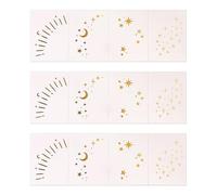 Orgue de vue scintillant en or - Transferts - Impermeable - Perçage de beauté immédiate - Pour fêtes de soirée - Orgue temporaire de vue - Coin de vue - Art permanent