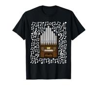 Orgue d'église Notes de Musique Organiste Musicien T-Shirt