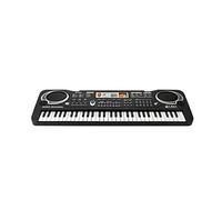 Orgue électronique 61 touches avec plusieurs modes de jeu, microphone et câble USB pour l'apprentissage de la musique
