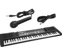 orgue électronique portable à 61 touches, microphone intégré, design adapté aux enfants, options sonores variées