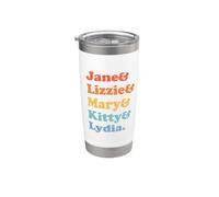 Orgueil et préjugés Jane Austen - Bennet Sisters Gobelet isotherme en acier inoxydable double paroi