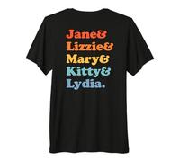 Orgueil et préjugés Jane Austen - Bennet Sisters T-Shirt Haut de Gamme