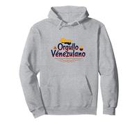 Orgullo Venezulano Symbole Patriotique pour Les citoyens Fiers Sweat à Capuche, Unisexe pour Adultes, Gris Chiné, XL