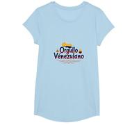 Orgullo Venezulano Symbole Patriotique pour Les citoyens Fiers T-Shirt, Fille, Bleu Céleste, L