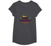 Orgullo Venezulano Symbole Patriotique pour Les citoyens Fiers T-Shirt, Fille, Chiné Foncé, S