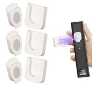 ORGYAML 3 pcs support de télécommande magnétique support de télécommande support de télécommande TV support de télécommande mural pour prise de charge de télécommande TV (blanc)