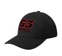 ORHFHVW Casquette de Baseball Pecco Bagnaia 63 2022 Chapeau de pêche Sunhat Chapeau de fête Femme 2024 Cadeau d’Anniversaire pour Homme