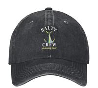 ORHFHVW Casquette de Baseball Salty Crew drôle de pêche Hommes Adulte Protection Solaire Trucker Chapeau Printemps y2k Drôle Randonnée Pêche s Cadeau d’Anniversaire