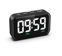 ORIA Minuteries de Cuisine Numériques, Minuteur de Cuisine Magnétique de 3,5 Grand Ecran LED, Réveil avec Fonction de Mémoire, Volume à 3 Niveaux, Luminosité Réglables - Noir