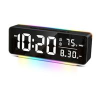 ORIA Réveil LED 6.5 Pouces avec Lumière Colorée