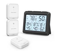 ORIA Thermomètre Hygromètre Intérieur/Extérieur 3 Capteurs