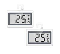 ORIA Thermomètre Numérique pour Réfrigérateur, 2 Pièces Thermomètres pour Congélateur avec Grand Ecran LCD, Interrupteur ℃/℉, Alarme de Gel, Crochet de Suspension pour Maison, Bars, Restaurants