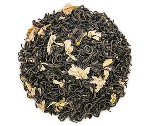 Oriarm 250g / 8.82oz Thé Vert au Jasmin Bi Tan Piao Xue Yuqian 3rd Grade - Mao Feng Chinese Green Tea with Jasmine Flowers - Naturally High Mountain Grown