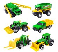 Oriate Jouet Tracteur de Ferme en métal Durable, Moissonneuse-batteuse, Pelleteuse, Cadeau de fête des Enfants