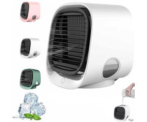 Oribreeze Climatiseur, nouveau refroidisseur d'air Oribreeze, ventilateur refroidisseur d'air avec eau, mise à niveau d'eau glacée portable, mini climatiseur de bureau pour chambre (white)