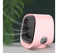 Oribreeze Climatiseur, refroidisseur d'air Oribreeze, climatiseurs portables Ori Breeze avec veilleuse, refroidisseur d'air personnel anti-fuite à 3 vitesses for voiture, camping, bureau(Pink)