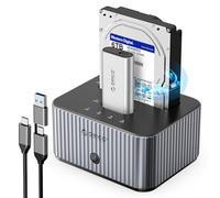ORICO 10Gbps Station d'accueil pour Disque Dur SATA 2,5"/3,5" Pouces et M.2 NVMe SSD avec clonage Hors Ligne, avec Boîtier à Dissipateur Thermique en Aluminium (IT28E-C)