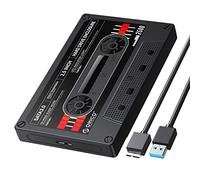 ORICO 2,5'' Boîtier Disque Dur USB3.0 vers SATA, Tape-Retro Boîtier pour Disque Dur Externe pour Disque Dur SSD de 7/9,5 mm, Supporte UASP et Une Capacité Jusqu'à 6TB, Noir(2580U3-V1-BK)