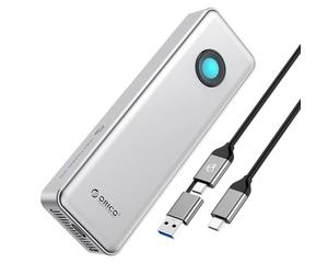 ORICO 40Gbps RGB Portable SSD for 2TB, USB4.0 for 3700MB/s, External Solid State Drive with 2 in 1 USB C Cable, Built-in Cooling Fan, Compatible with Thunderbolt 4/3, PSSD - R3700