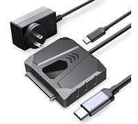 ORICO Adaptateur de câble SATA, câble USB C vers SATA III pour disque dur HDD/SSD 3,5", prise en charge UASP, avec adaptateur 12 V 2 A (S2-3CD-3)