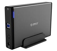ORICO Aluminium 3,5'' Boîtier de Disque Dur Externe avec Châssis Amovible,USB 3.0 à SATA III,pour SATA 3.5" PC de Bureau HDD et SSD,Prise en Charge de 18 to