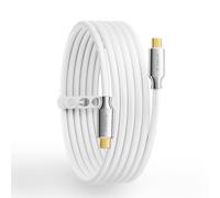 ORICO Auso Câble USB-C 80 Gbit/s 2 m avec charge rapide PD 240 W, vidéo 8K60Hz, câble de données compatible Thunderbolt5/4/3 USB4, pour iPhone 17/16/15 MacBook Docking - Blanc