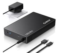 ORICO Boîtier de Disque Dur Externe 3,5" SATA III vers USB3.1 Type C pour HDD Installation sans Outil Prend en Charge UASP et Disques de 20 to - Noir 3588C3