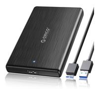 ORICO Boitier de Disque Dur Externe USB 3.0 vers SATA III 2,5" pour Disque Dur SATA HDD/SSD 7 mm et 9,5 mm 2,5" Noir (2189U3-BK)