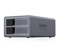 ORICO Boîtier de Disque Dur Raid 2 Baies USB 3.0 pour SSDs 2,5/3,5 Pouces HDDs Up to 44TB Support 0/1/JBOD/CLEAR Raid Modes Tray-Less Locking Expansion Backup(Aluminum Alloy)-9828RU3