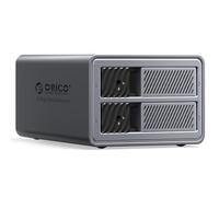 ORICO Boîtier de Disque Dur Raid 2 Baies USB 3.0 pour SSDs 2,5/3,5 Pouces HDDs Up to 44TB Support 0/1/JBOD/CLEAR Raid Modes Tray-Less Locking Expansion Backup(Aluminum Alloy)-9828RU3