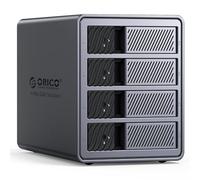 ORICO Boîtier en Aluminium pour 4 Disques Durs, Station d'accueil Externe USB 3.0 vers SATA pour Disques durs 3,5 Pouces jusqu'à 22 to, Compatible avec MacOS et Windows (9848U3)