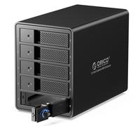 ORICO Boîtier Externe de 5 Disque Dur, USB 3.0 a SATA Raid Aluminium Boîtier Disque Dur pour HDDs et SSDs 3,5 Pouces, Prend en Charge Raid 0/1/5/10, 5x16TB(9558RU3)