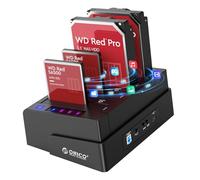 ORICO Boîtier Externe pour Disque Dur, Disque Dur Station d'accueil, Duplicateur, USB 3.0 vers SATA pour HDD SATA de 2,5/3,5 Pouces et SSD, avec Clone Hors Ligne (6648US3-C)