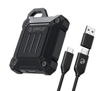 ORICO Boîtier M.2 NVMe 2230 SSD avec boîtier métallique, Adaptateur 10Gbps USB C 3.2 Gen2 vers NVMe PCIe, Compatible avec l'enregistrement 4K ProRes du Phone 15 Pro/Pro Max, Câble 2 en 1 -XAM2