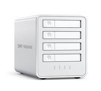 ORICO Boîtier pour Disques durs 4 Baies 2,5 SATA SSD/HDD Station d'accueil Raid Boîtier avec Ventilateur Prend en Charge Jusqu'à 4 x 8 to Vitesse de Transfert 10 Gbit/s Design Compact